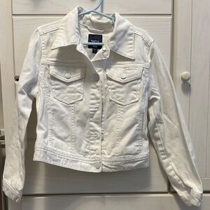 Gap kids size small white jean jacket